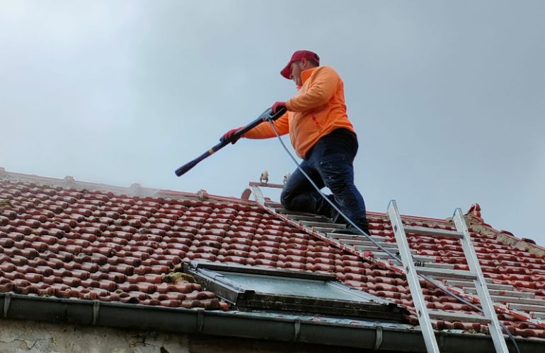 Nettoyage et démoussage de toiture à Saint-Germain-en-Laye dans les Yvelines (78)